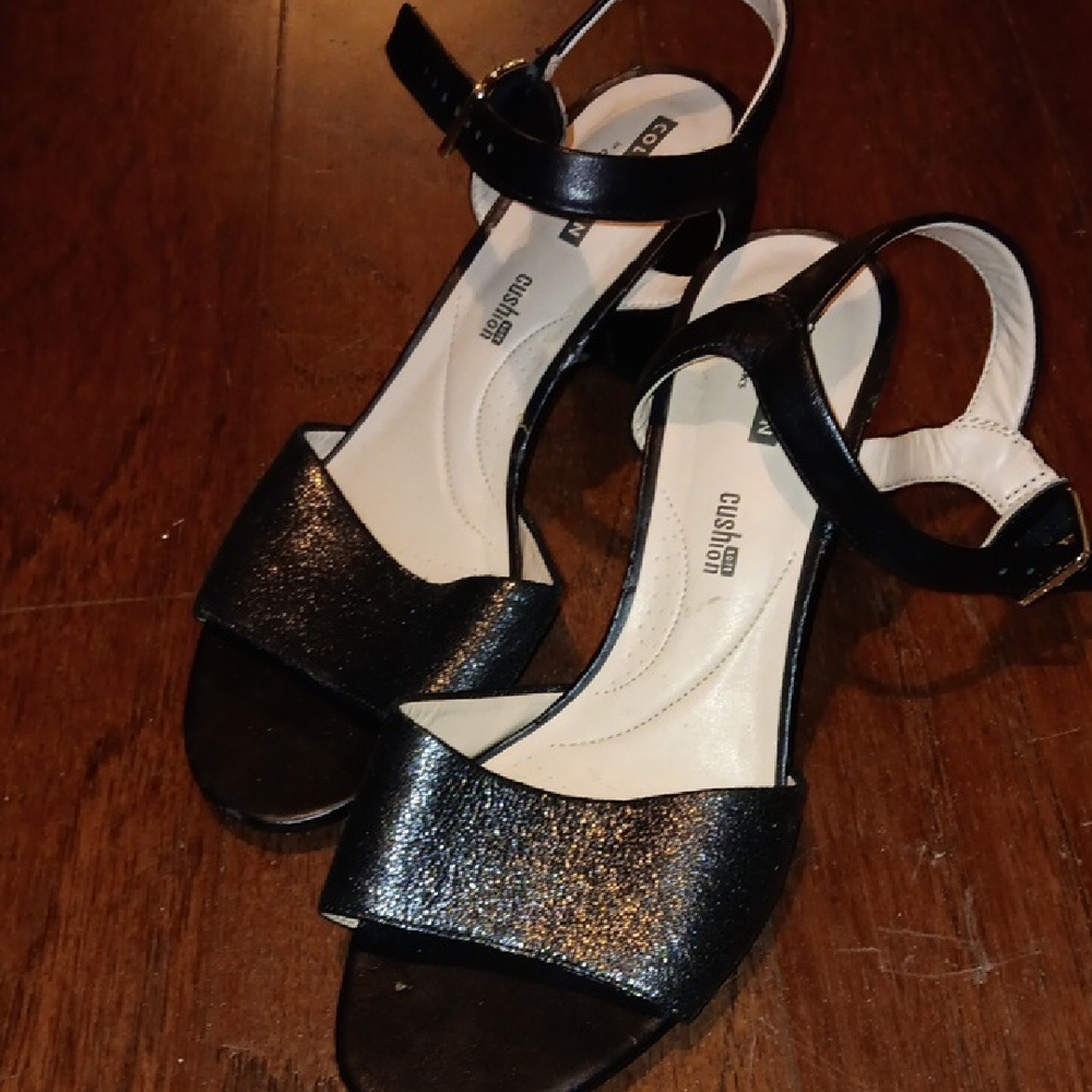 Clarks Black Glitter Women's Sandals
